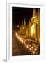 Oil Lamps, Shwedagon Pagoda, Yangon (Rangoon), Myanmar (Burma), Asia-Colin Brynn-Framed Photographic Print