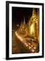 Oil Lamps, Shwedagon Pagoda, Yangon (Rangoon), Myanmar (Burma), Asia-Colin Brynn-Framed Photographic Print