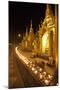 Oil Lamps, Shwedagon Pagoda, Yangon (Rangoon), Myanmar (Burma), Asia-Colin Brynn-Mounted Photographic Print