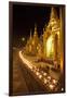 Oil Lamps, Shwedagon Pagoda, Yangon (Rangoon), Myanmar (Burma), Asia-Colin Brynn-Framed Premium Photographic Print