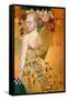 Oil on Canvas, Original Painting, Portrait of Beautiful Girl.-ralwel-Framed Stretched Canvas