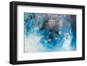 Oil Painting Abstract Texture Background-malija-Framed Photographic Print