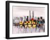 Oil Painting - City View of New York-CYC-Framed Art Print