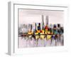 Oil Painting - City View of New York-CYC-Framed Art Print