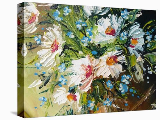 Oil Painting Flowers-fredleonero-Stretched Canvas