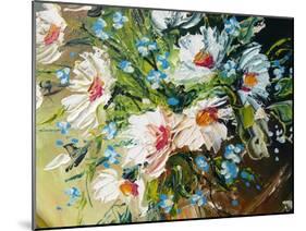Oil Painting Flowers-fredleonero-Mounted Art Print