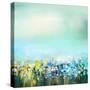 Oil Painting of Flowers Plant. Dandelion Flower in Fields.-Nongkran_ch-Stretched Canvas