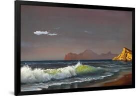 Oil Painting On Canvas , Background Of Sea Sunset-Lilun-Framed Art Print