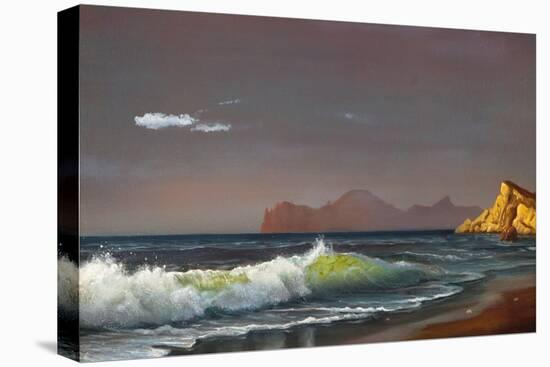 Oil Painting On Canvas , Background Of Sea Sunset-Lilun-Stretched Canvas