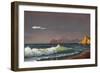 Oil Painting On Canvas , Background Of Sea Sunset-Lilun-Framed Art Print