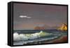 Oil Painting On Canvas , Background Of Sea Sunset-Lilun-Framed Stretched Canvas