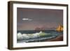 Oil Painting On Canvas , Background Of Sea Sunset-Lilun-Framed Premium Giclee Print