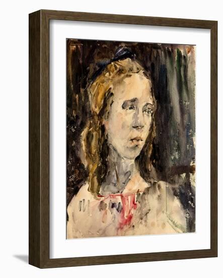 Oil Painting, Portrait-Vadim Cherenko-Framed Photographic Print