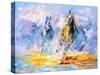 Oil Painting - Running Horse-CYC-Stretched Canvas