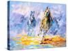 Oil Painting - Running Horse-CYC-Stretched Canvas