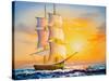 Oil Painting - Sailing Boat-CYC-Stretched Canvas