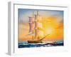 Oil Painting - Sailing Boat-CYC-Framed Art Print