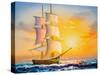 Oil Painting - Sailing Boat-CYC-Stretched Canvas
