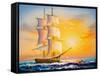 Oil Painting - Sailing Boat-CYC-Framed Stretched Canvas