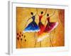 Oil Painting - Spanish Dance-CYC-Framed Art Print