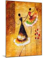 Oil Painting - Spanish Dance-CYC-Mounted Art Print