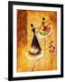 Oil Painting - Spanish Dance-CYC-Framed Art Print