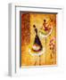 Oil Painting - Spanish Dance-CYC-Framed Art Print