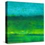 Oil Painting Texture. Green And Blue-landio-Stretched Canvas