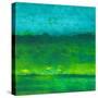 Oil Painting Texture. Green And Blue-landio-Stretched Canvas