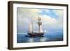 Oil Paintings Sea Landscape. Ships, Boats, Fisherman. Fine Art.-Yarikart-Framed Art Print