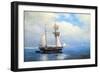 Oil Paintings Sea Landscape. Ships, Boats, Fisherman. Fine Art.-Yarikart-Framed Art Print