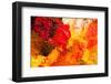 Oil Paints Multicolored Closeup Abstract Background-inventbbart-Framed Photographic Print