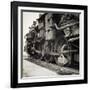 Oil Powered Southern Pacific Locomotive Wheels-null-Framed Photographic Print