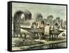 Oil Production of Turtle Eggs by Conibos 1869 Peru-null-Framed Stretched Canvas