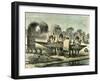 Oil Production of Turtle Eggs by Conibos 1869 Peru-null-Framed Giclee Print