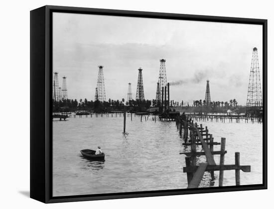 Oil Pumping Machines in Oil Fields-Philip Gendreau-Framed Stretched Canvas