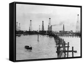 Oil Pumping Machines in Oil Fields-Philip Gendreau-Framed Stretched Canvas