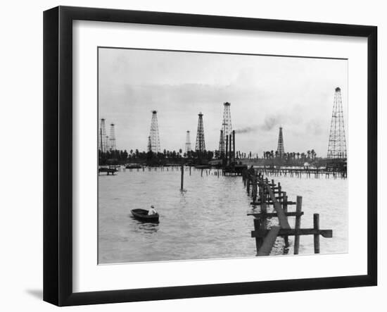 Oil Pumping Machines in Oil Fields-Philip Gendreau-Framed Photographic Print