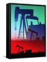 Oil Pumps, Colorado-Chris Rogers-Framed Stretched Canvas