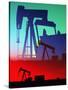 Oil Pumps, Colorado-Chris Rogers-Stretched Canvas