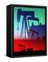 Oil Pumps, Colorado-Chris Rogers-Framed Stretched Canvas