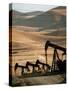 Oil Pumps Work the Midway Sunset Oil Field West of Taft, Calif.-null-Stretched Canvas