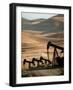 Oil Pumps Work the Midway Sunset Oil Field West of Taft, Calif.-null-Framed Photographic Print