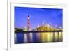 Oil Refineries Line a River in Yokkaichi, Japan. the City Has Been a Center for the Chemical Indust-SeanPavonePhoto-Framed Photographic Print