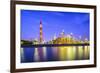 Oil Refineries Line a River in Yokkaichi, Japan. the City Has Been a Center for the Chemical Indust-SeanPavonePhoto-Framed Photographic Print