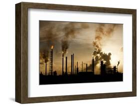 Oil Refinery at Curacao-Paul Souders-Framed Photographic Print