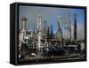 Oil Refinery at Laurel, Near Billings, Montana, USA-Robert Francis-Framed Stretched Canvas