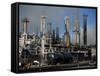 Oil Refinery at Laurel, Near Billings, Montana, USA-Robert Francis-Framed Stretched Canvas
