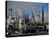 Oil Refinery at Laurel, Near Billings, Montana, USA-Robert Francis-Stretched Canvas