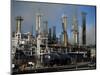 Oil Refinery at Laurel, Near Billings, Montana, USA-Robert Francis-Mounted Photographic Print